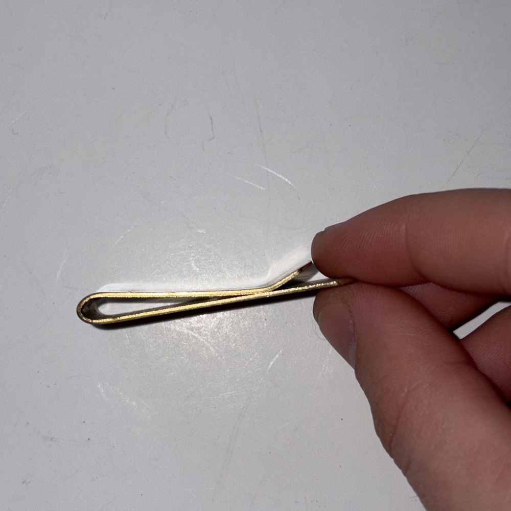 Vintage 1960s Fizzies Drink Tablet Money Clip Gold Tone Soda Promo Rare - Picture 3 of 6